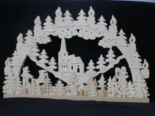 Illuminated schwibbogen with - illuminated,