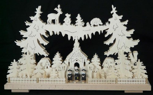 Illuminated schwibbogen chorus - illuminated,