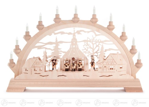 Illuminated schwibbogen with - illuminated,