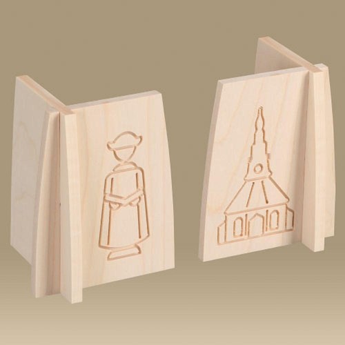 Wood schwibbogen base with - base,