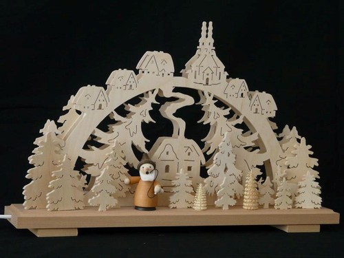 Illuminated schwibbogen with - illuminated,