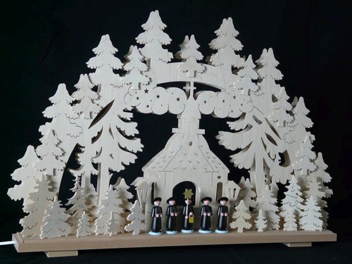 Illuminated schwibbogen with - illuminated,
