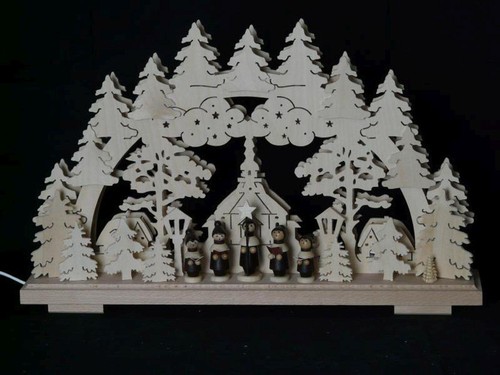 Illuminated schwibbogen with - illuminated,