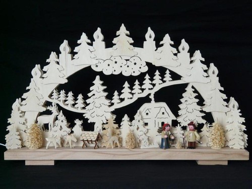 Illuminated schwibbogen with - illuminated,