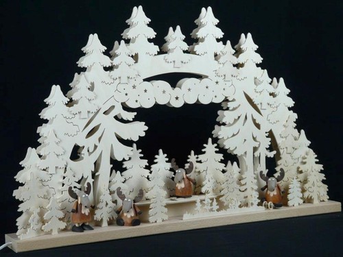 Illuminated schwibbogen with - illuminated,