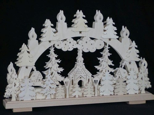 Illuminated schwibbogen with - illuminated,