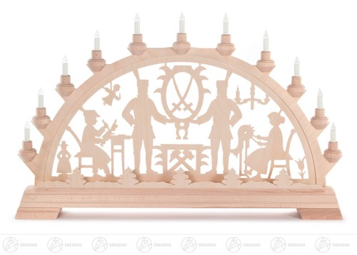 Illuminated schwibbogen with - illuminated,